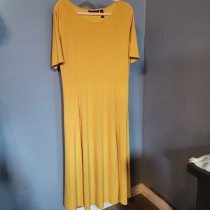 Short Sleeve Maxi Yellow Dress from Nina Leonard